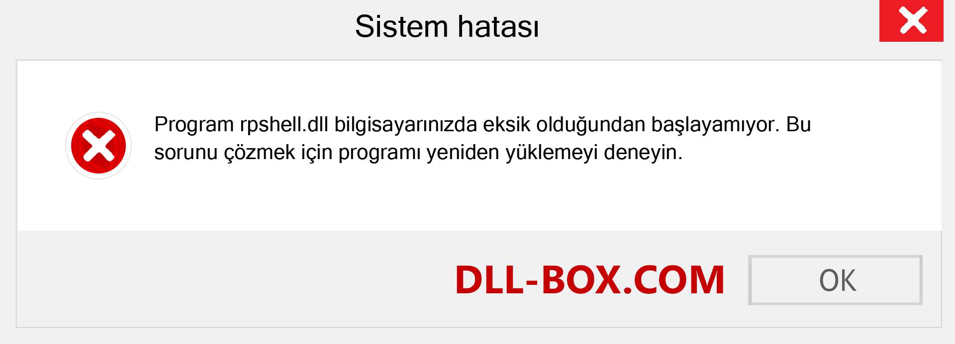 rpshell.dll dosyası eksik mi? Windows 7, 8, 10 için İndirin - Windows'ta rpshell dll Eksik Hatasını Düzeltin, fotoğraflar, resimler